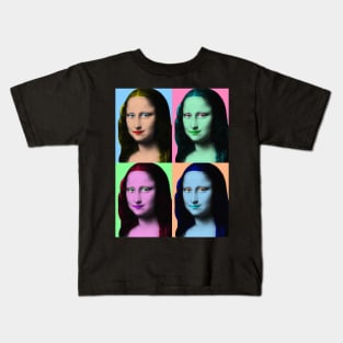 Pop Art Mona Lisa Kids T-Shirt